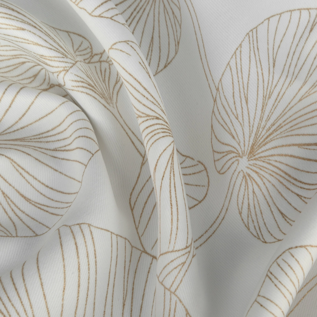 Záves 140x300 cm zaciemňujúci bielo zlatý na riasiacu pásku MARIGOLD