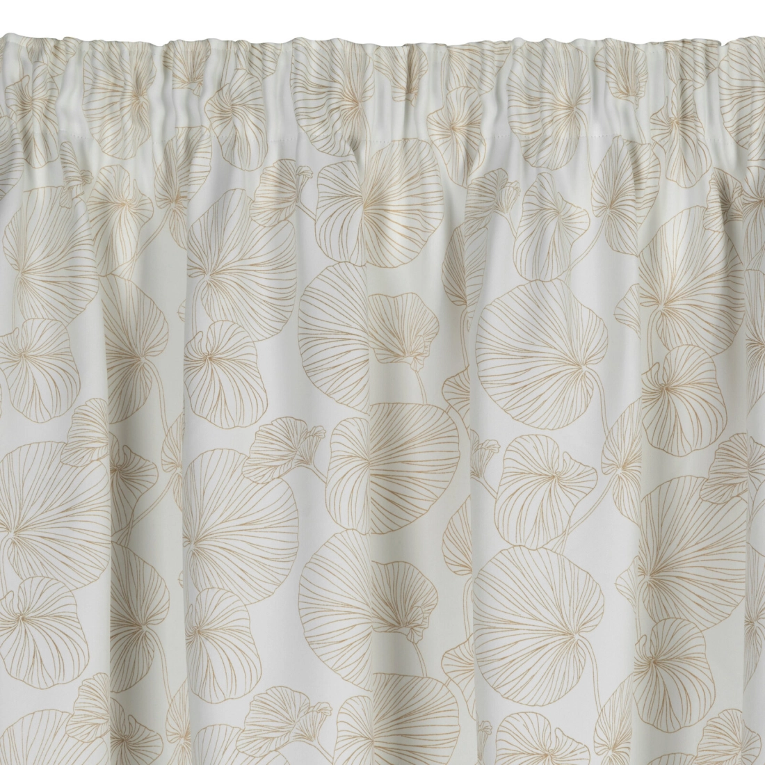 Záves 140x300 cm zaciemňujúci bielo zlatý na riasiacu pásku MARIGOLD