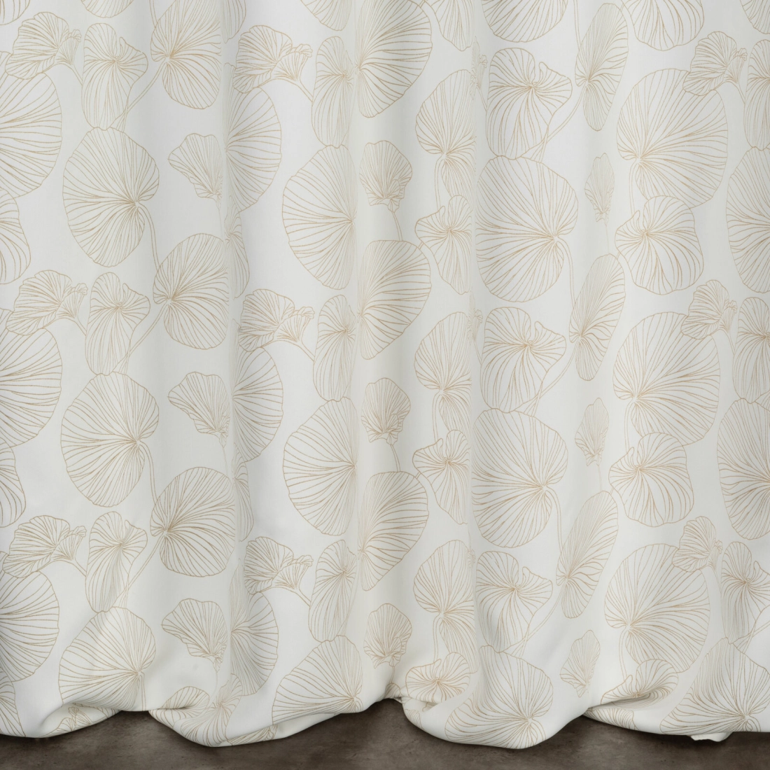 Záves 140x300 cm zaciemňujúci bielo zlatý na riasiacu pásku MARIGOLD