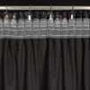 Záves 140x300 cm zamatový čierny, šampanský na riasiacu pásku GLORIA