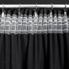 Záves 140x300 cm zamatový čierny strieborný na riasiacu pásku STELLA