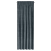Záves 140x300 cm zamatový grafitový na riasiacu pásku ANTARA