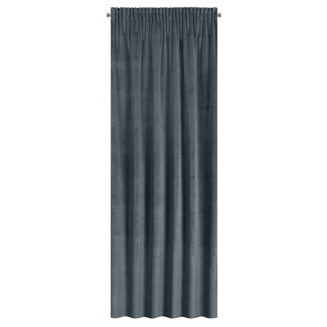 Záves 140x300 cm zamatový grafitový na riasiacu pásku ANTARA