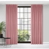 Záves 140x300 cm zamatový ružový na riasiacu pásku MADLEN