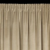 Sametový závěs 140x300 cm světle béžový na řasicí pásku ANTARA