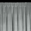 Závěs 140x300 cm sametový světle šedý na řasící pásku ANTARA