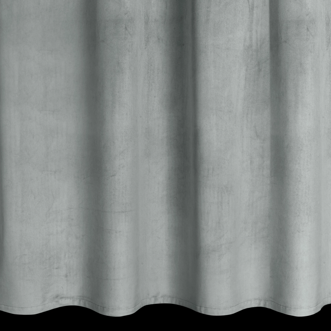 Závěs 140x300 cm sametový světle šedý na řasící pásku ANTARA