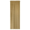 Závěs 140x300 cm sametový tmavě béžový na řasící pásku ANTARA