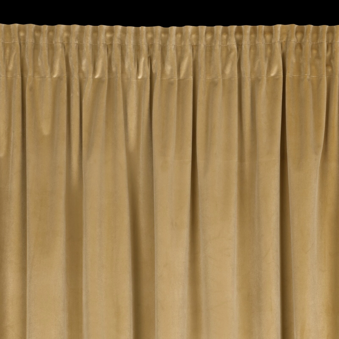 Závěs 140x300 cm sametový tmavě béžový na řasící pásku ANTARA