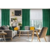 Záves 140x300 cm zamatový zelený na riasiacu pásku SAMANTA