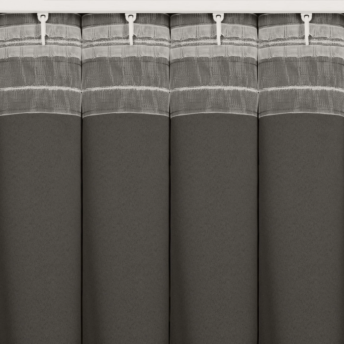 Záves 140x300 cm zatemňujúci sivý na riasiacu pásku MILAN