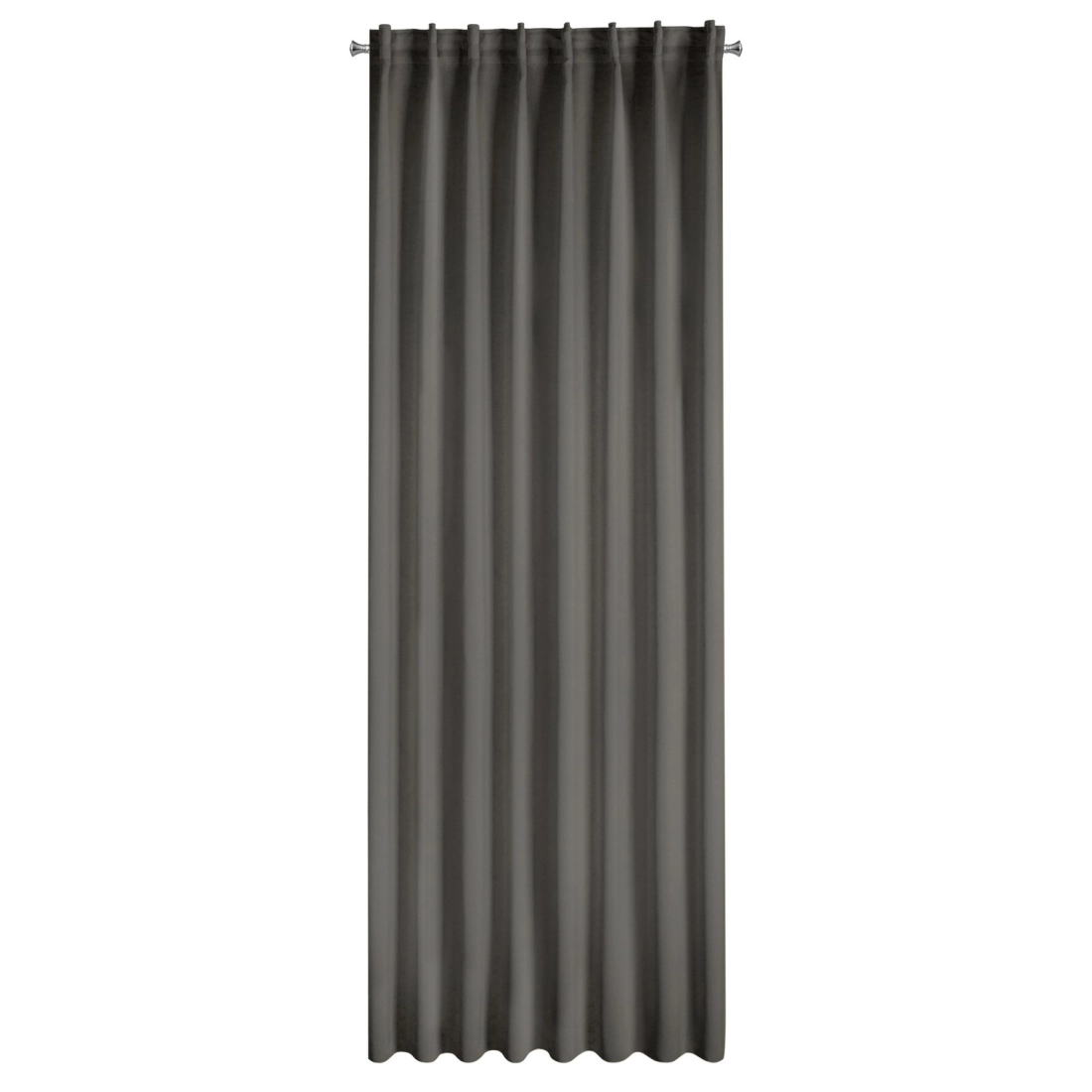 Záves 140x300 cm zatemňujúci sivý na riasiacu pásku MILAN