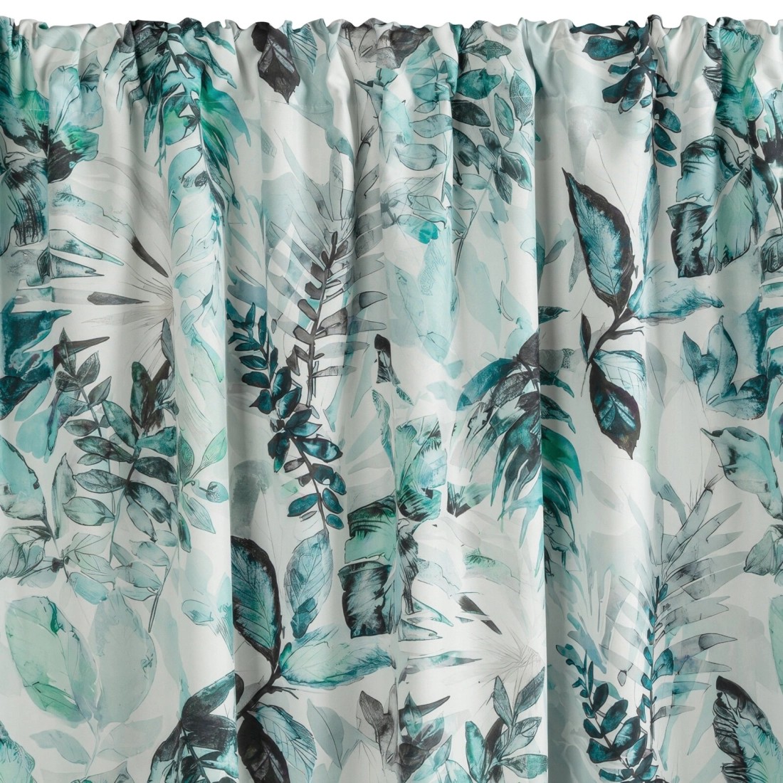 Záves 155x200 cm polyestr vodoodolný bielo-zelený na tunel GARDEN 2