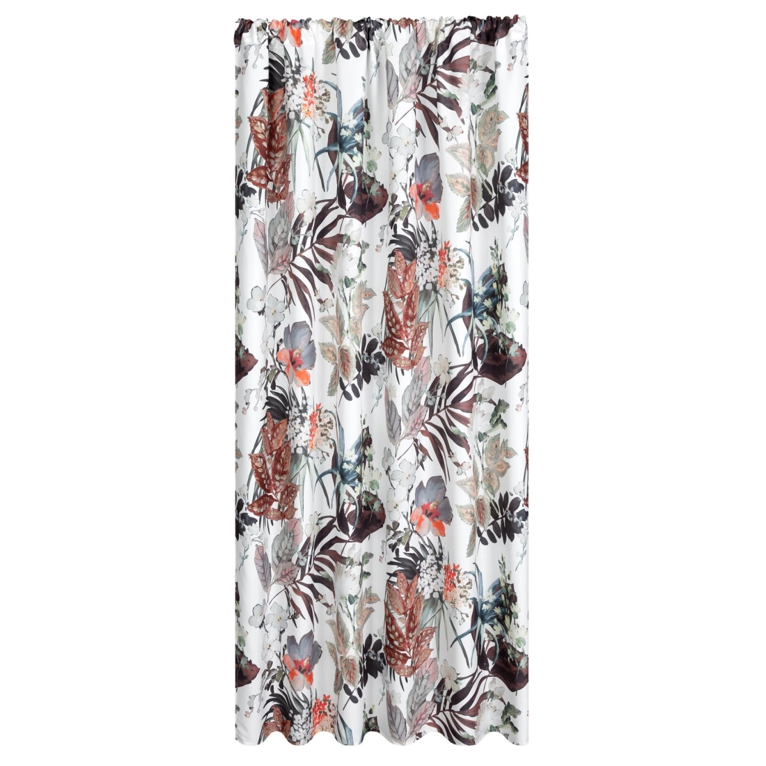 Voděodolná bílá a oranžová záclona 155x200 cm na tunel GARDEN