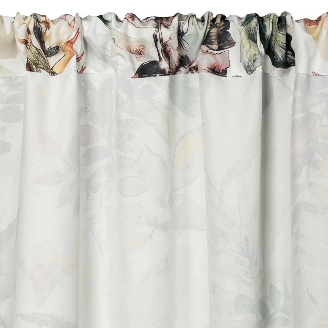 Záves 155x200 cm vodoodolný matný polyester bielo oceľový na tunel GARDEN 2