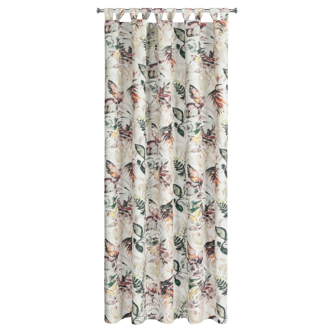 Závěs 155x200 cm voděodolný matný polyester bílo-šedý GARDEN 2