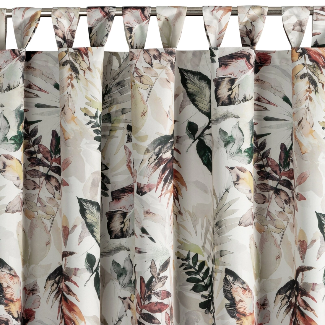 Závěs 155x200 cm voděodolný matný polyester bílo-šedý GARDEN 2