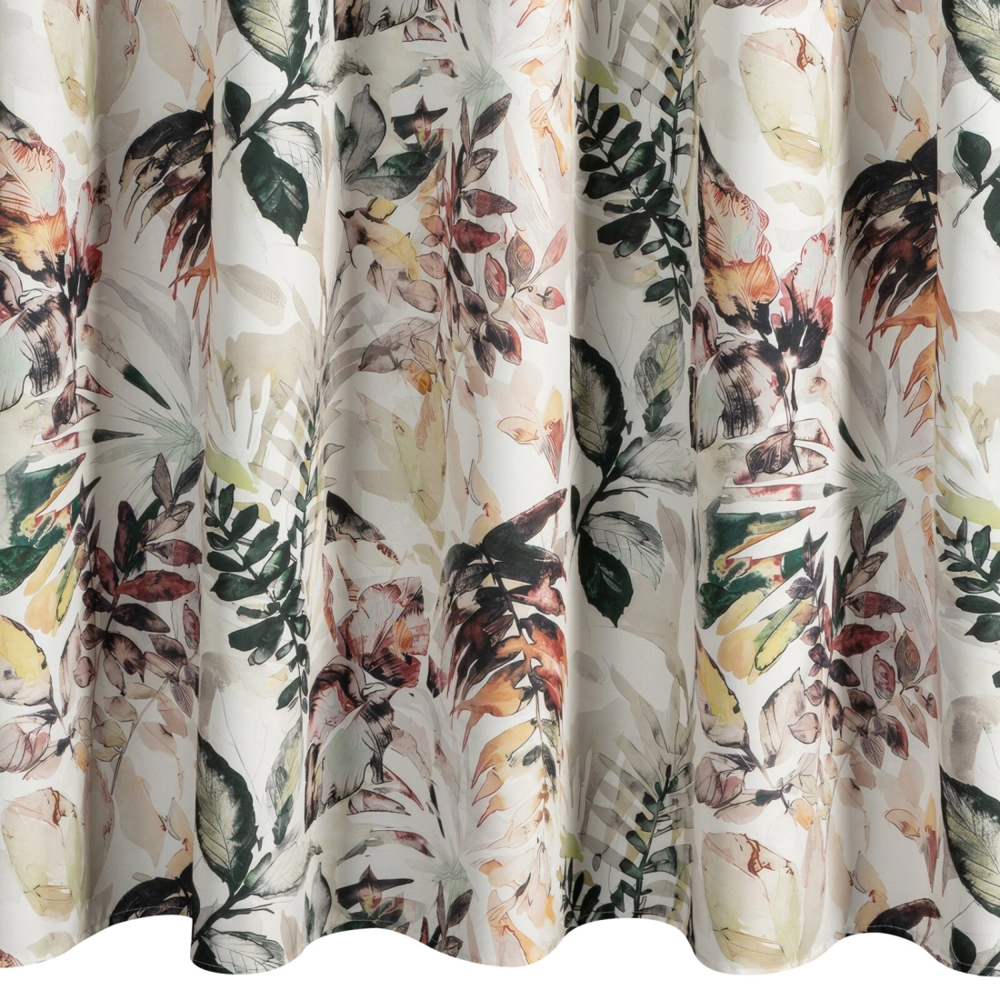 Závěs 155x200 cm voděodolný matný polyester bílo-šedý GARDEN 2