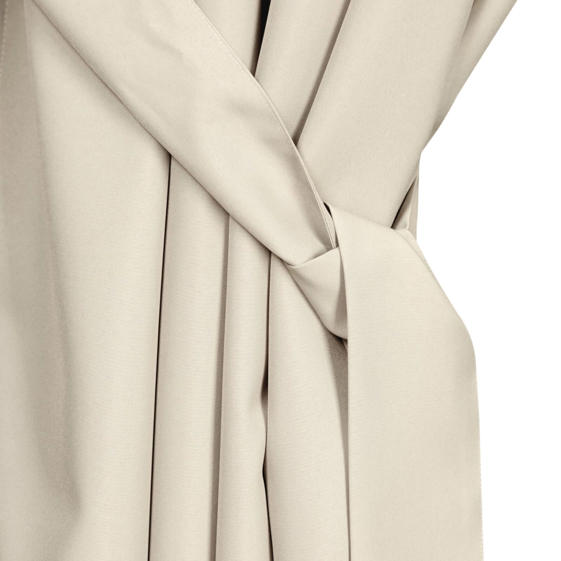 Závěs 155x200 cm voděodolný matný polyester světle béžový GARDEN