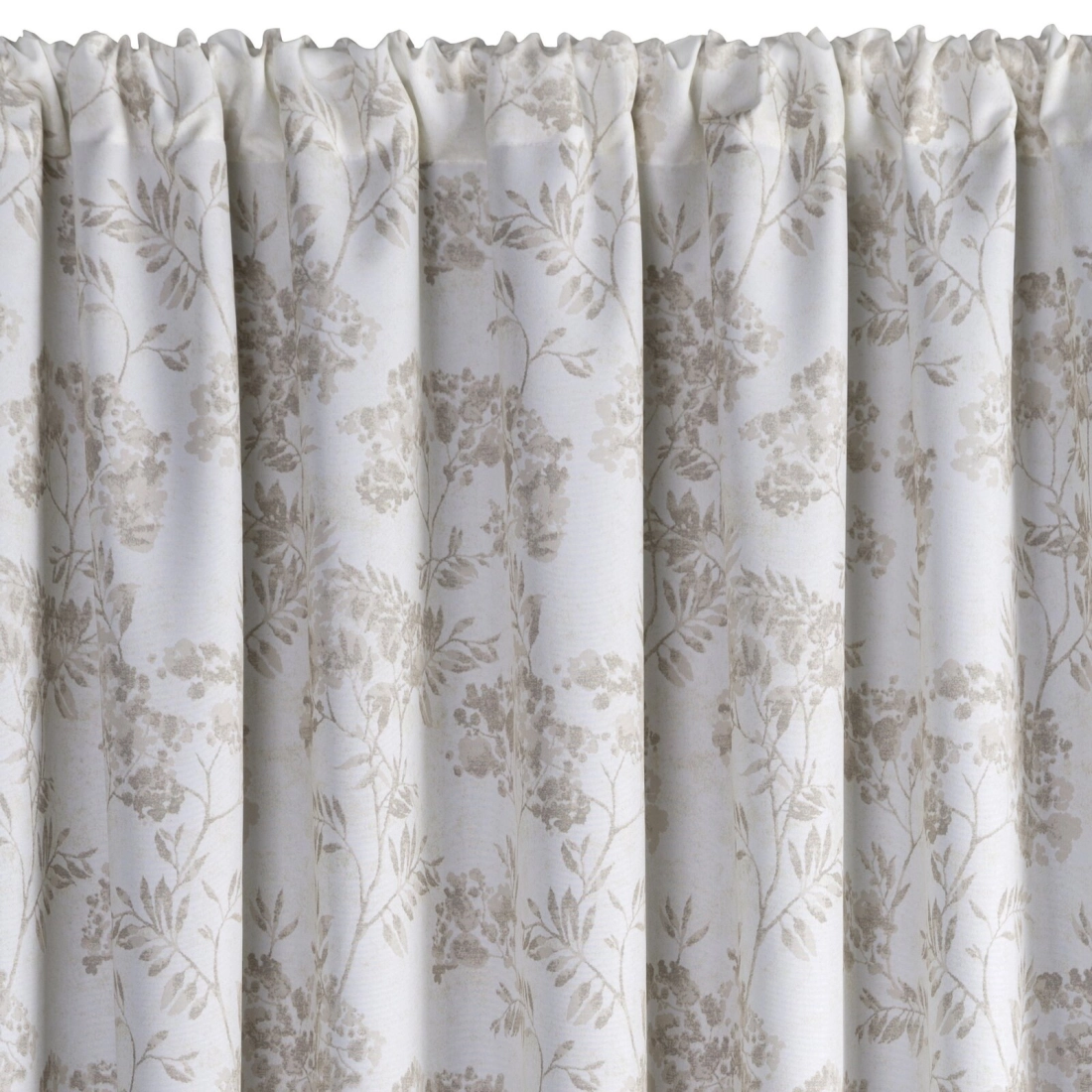 Závěs 155x200 cm voděodolný matný polyester krémově pudrový na tunel GARDEN