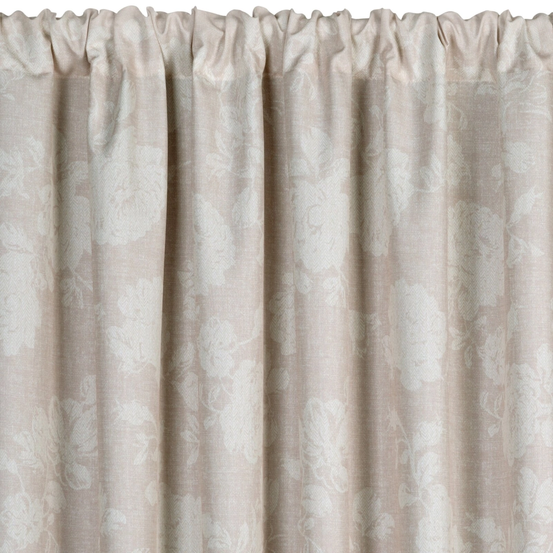 Voděodolný matný závěs 155x200 cm z polyesteru v pudrově krémové barvě na tunel GARDEN