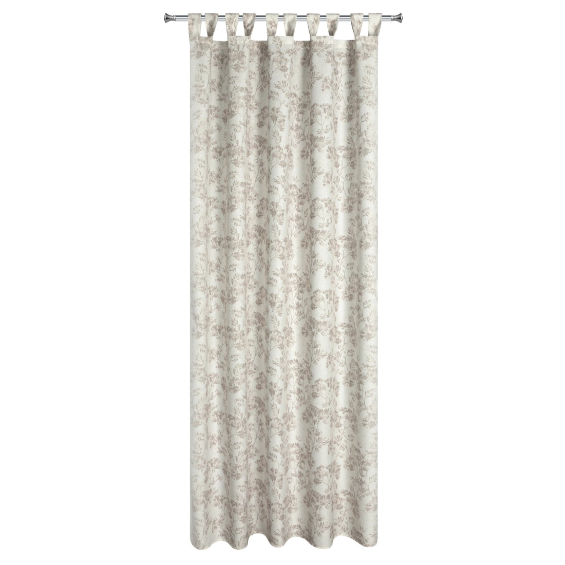 Závěs 155x200 cm voděodolný matný polyester krémově pudrový na šňůrky/rýpšík GARDEN