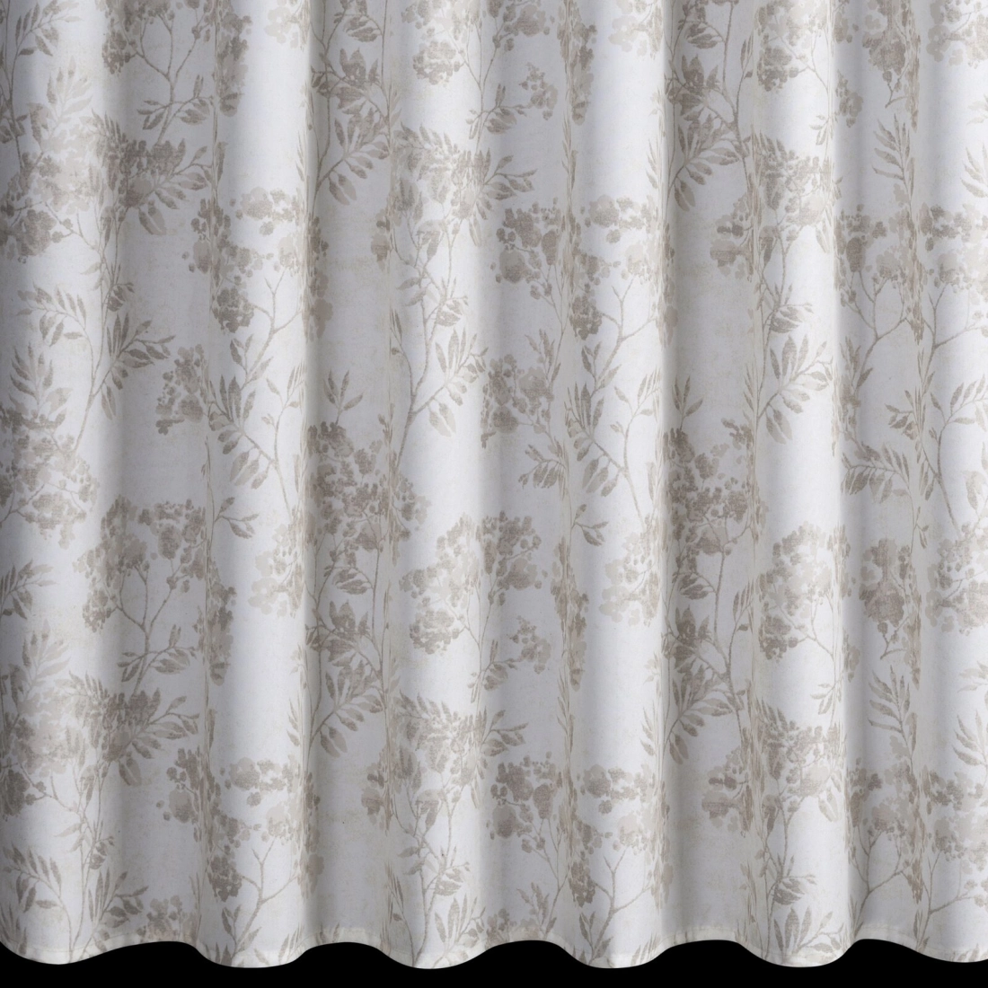 Závěs 155x200 cm voděodolný matný polyester krémově pudrový na šňůrky/rýpšík GARDEN