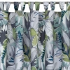 Záves 155x200 cm vodoodolný polyester zelený sivý GARDEN