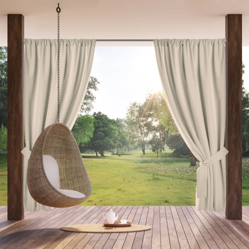 Záves 155x200 cm vodoodolný svetlobéžový na tunel GARDEN