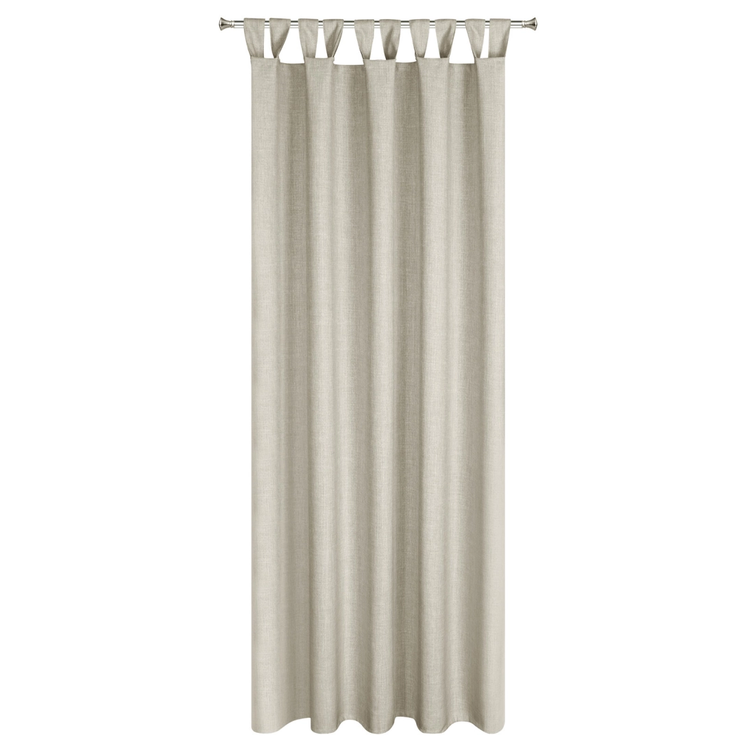 Voděodolný béžový závěs 155x220 cm na poutka se suchým zipem GARDEN