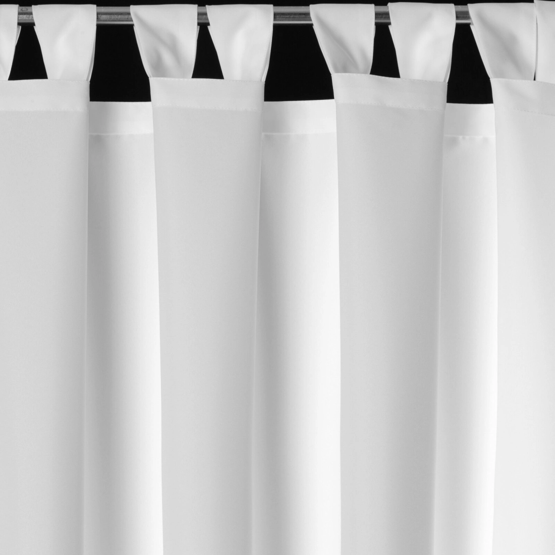 Závěs 155x220 cm voděodolný bílý matný polyester GARDEN