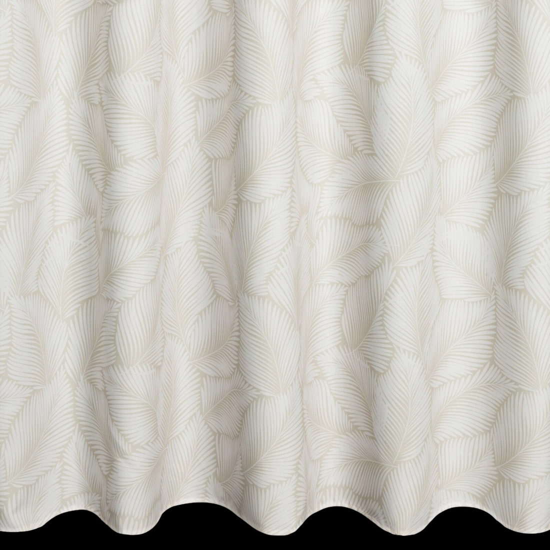 Záves 155x220 cm vodoodolný matný polyester bielo béžový GARDEN