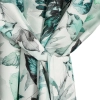 Záves 155x220 cm vodoodolný matný polyester bielo zelený GARDEN 2