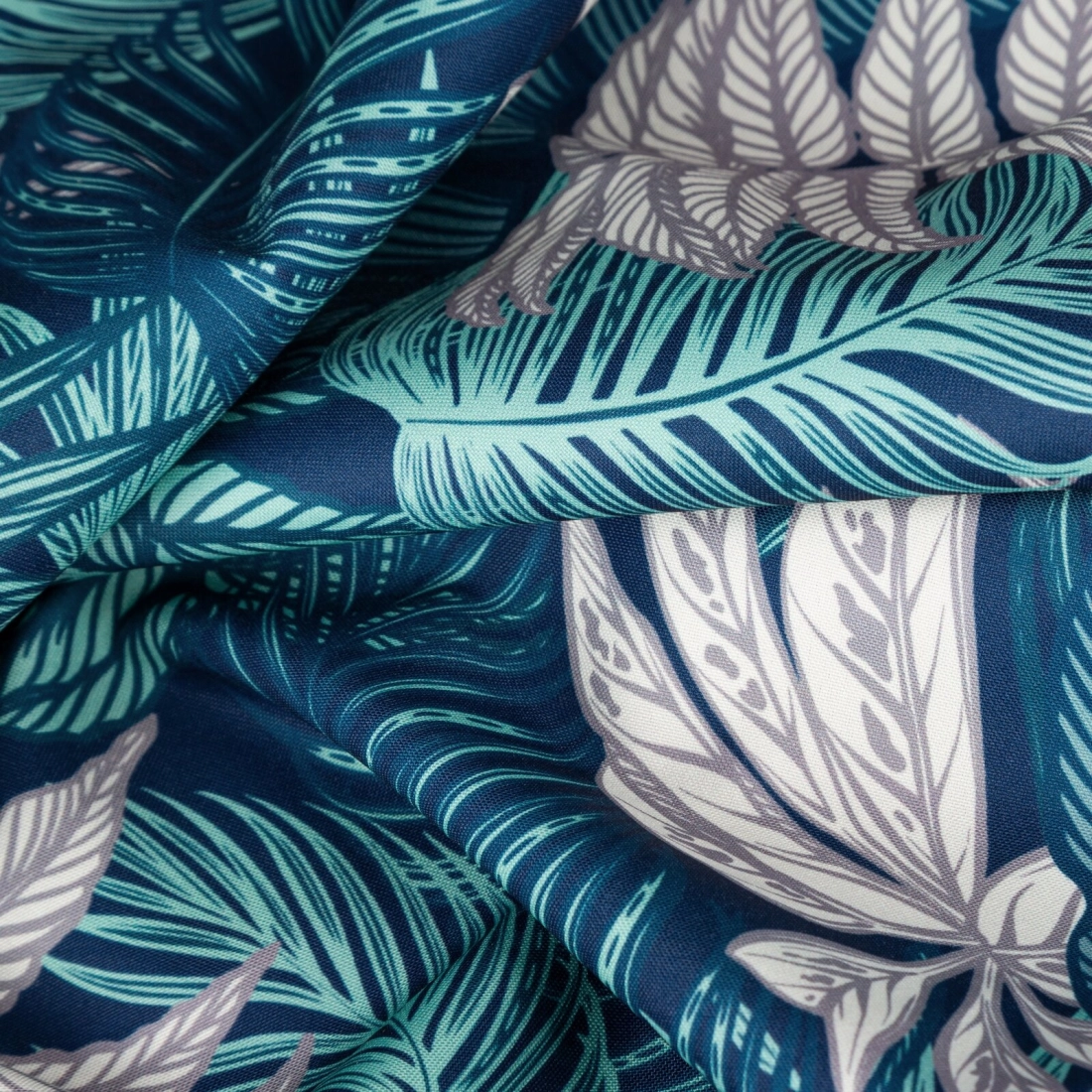 Záves 155x220 cm vodoodolný matný polyester tyrkysový, mätový GARDEN