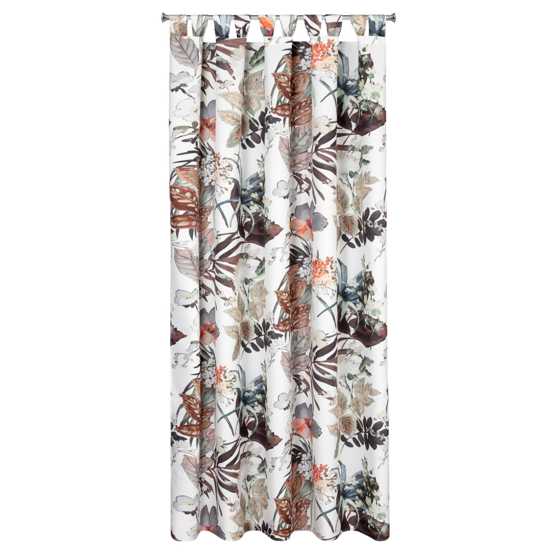Záves 155x220 cm vodoodolný polyester biely, oranžový GARDEN
