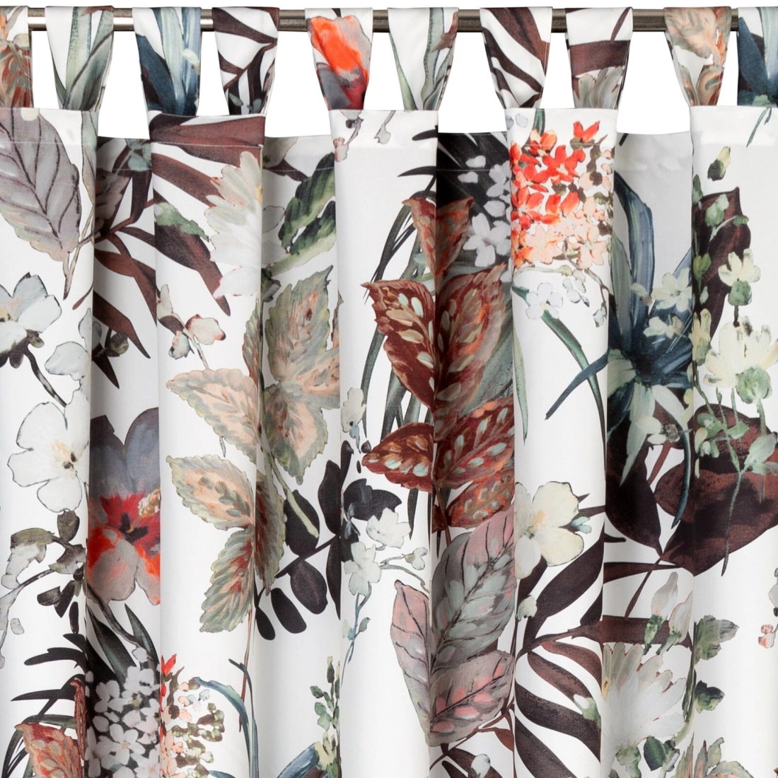 Záves 155x220 cm vodoodolný polyester biely, oranžový GARDEN