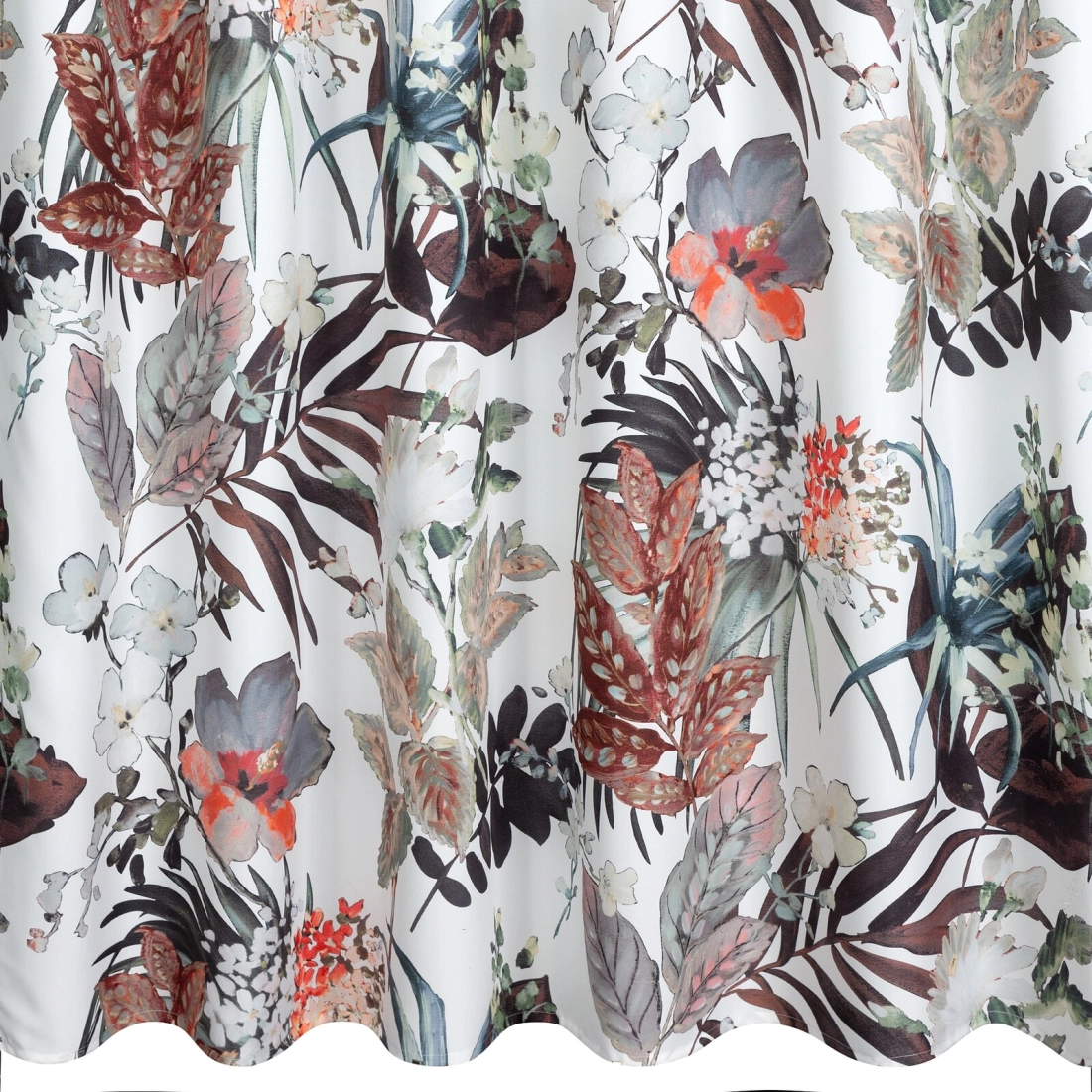 Záves 155x220 cm vodoodolný polyester biely, oranžový GARDEN