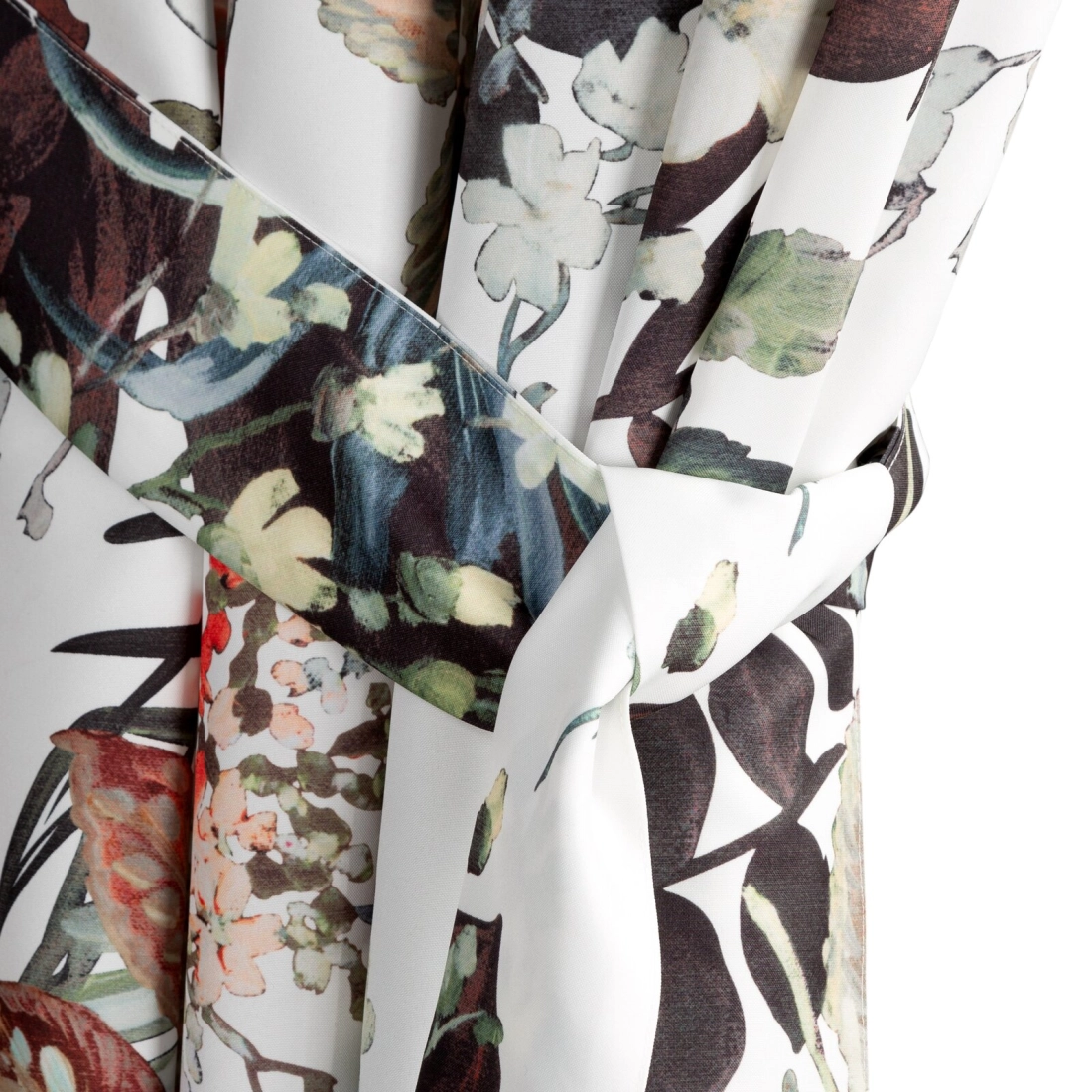 Záves 155x220 cm vodoodolný polyester biely, oranžový GARDEN