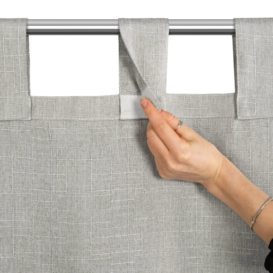 Voděodolný závěs 155x220 cm stříbrný GARDEN