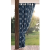 Závěs 155x220 cm voděodolný polyester tmavě modro-bílý GARDEN