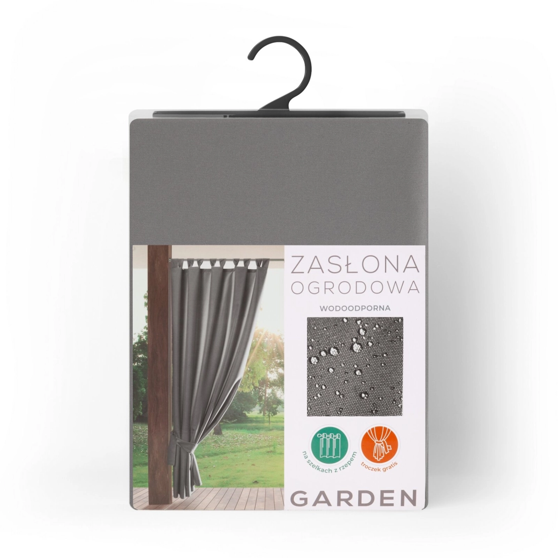 Záves 155x240 cm vodoodolný oceľový GARDEN