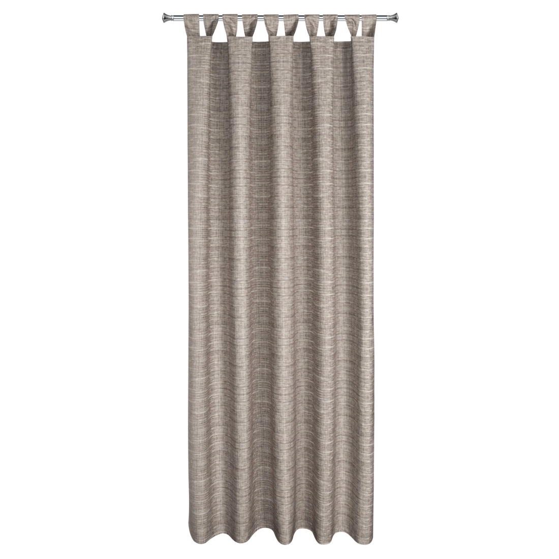 Záves 155x240 cm vodoodolný polyester hnedý krémový na pútka so suchým zipsom GARDEN