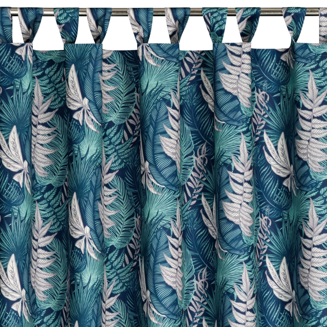 Závěs 155x240 cm voděodolný polyester tyrkysovo-mátový GARDEN