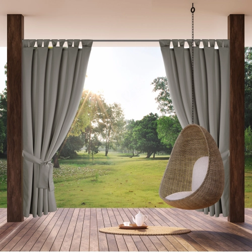 Voděodolný stříbrný závěs 155x240 cm GARDEN 2