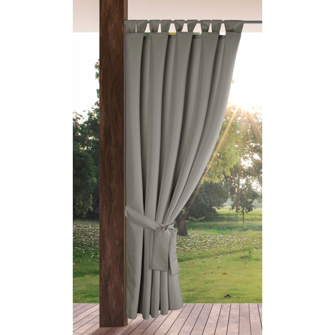 Voděodolný stříbrný závěs 155x240 cm GARDEN 2