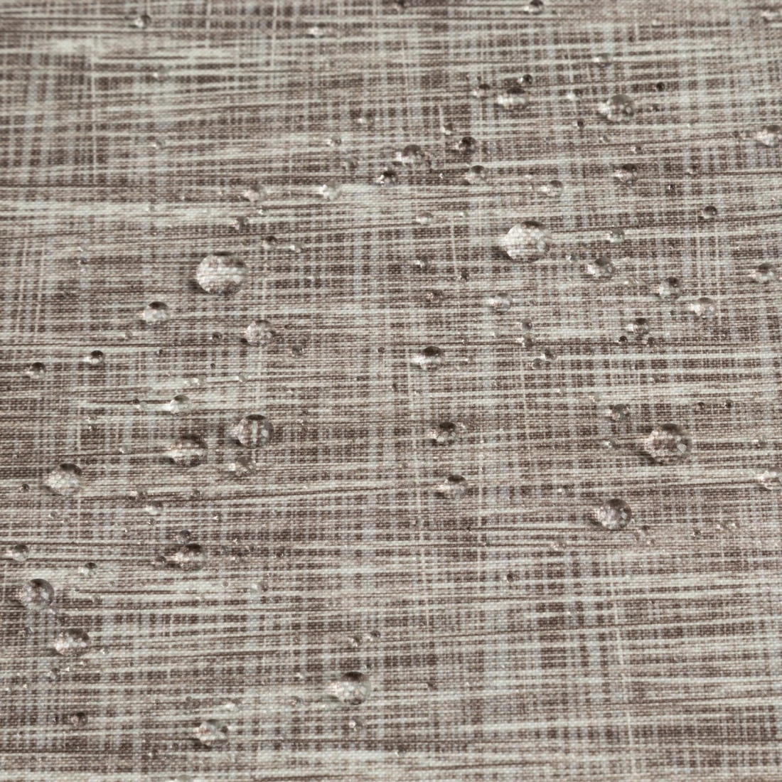 Závěs 155x260 cm voděodolný polyester hnědý krémový na poutka se suchým zipem GARDEN