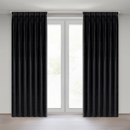 Sametový černý závěs 80x270 cm MELANIE