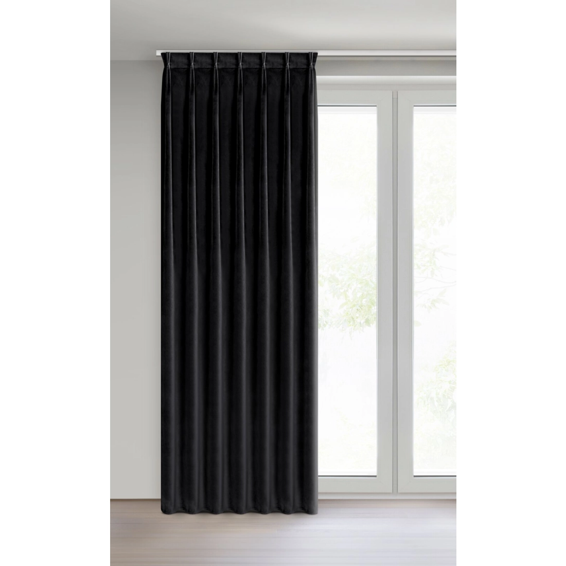 Sametový černý závěs 80x270 cm MELANIE