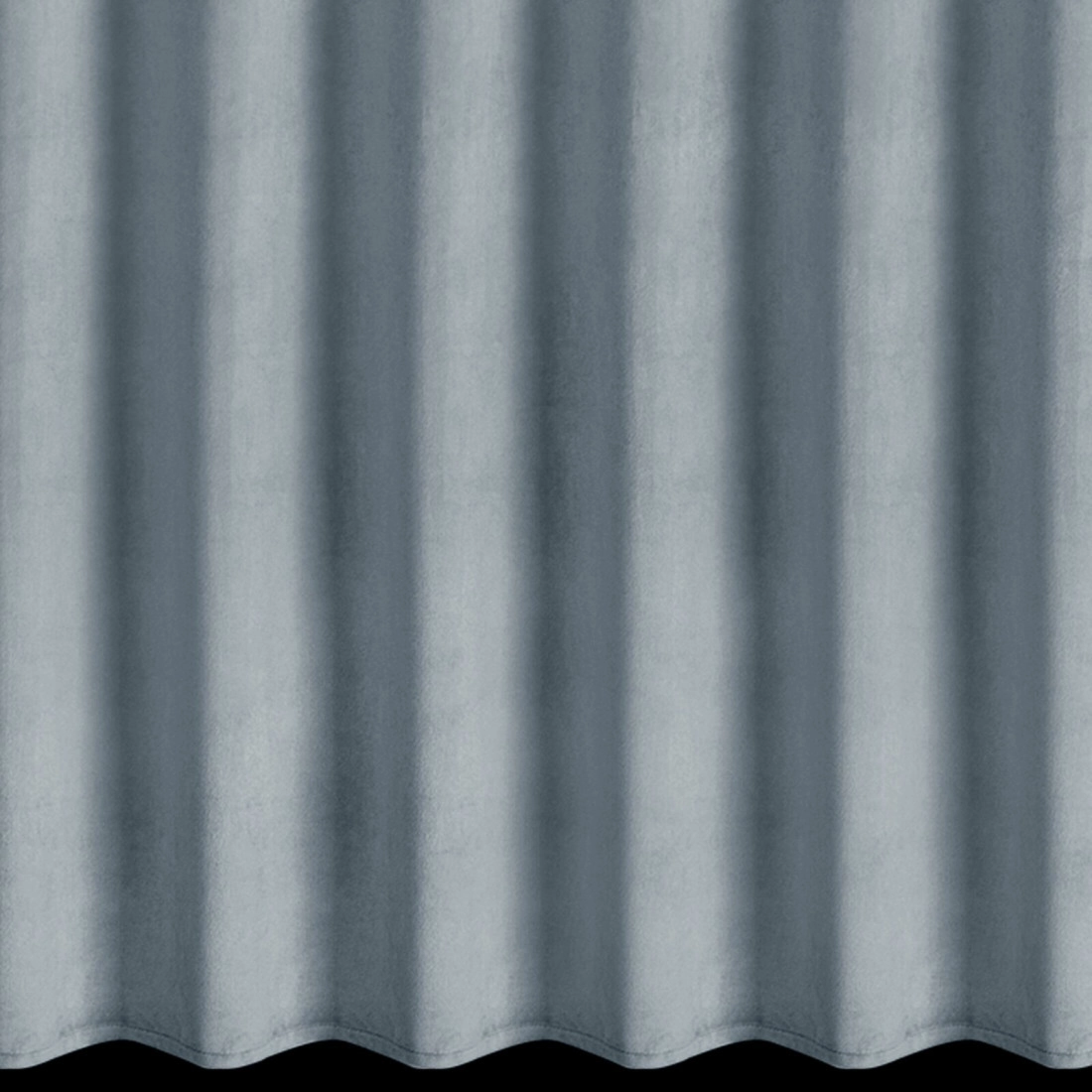 Záves 80x270 cm zamatový sivý MELANIE na riasiacu pásku