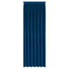 Závěs 80x270 cm sametový tmavě modrý na řasicí pásku MELANIE